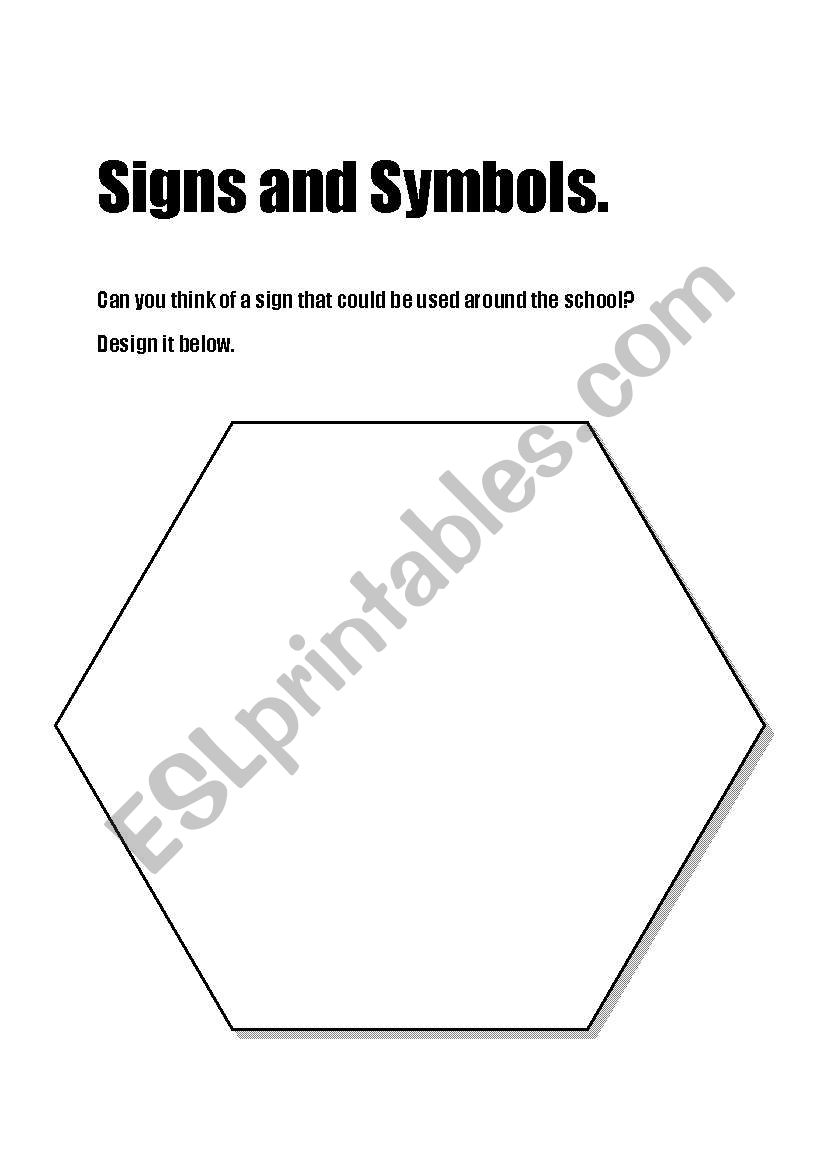 Design a sign worksheet