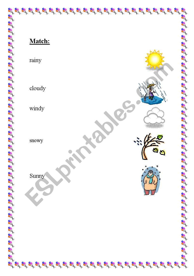 Weather worksheet