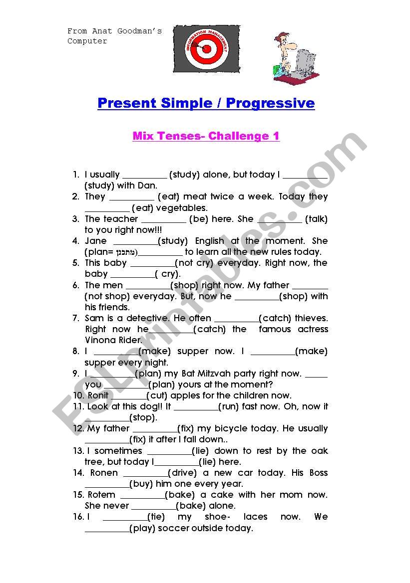 Present Simple or Present Progressive