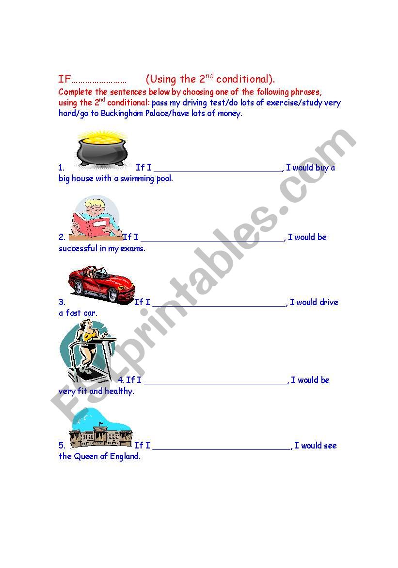 If - sentences using the second conditional