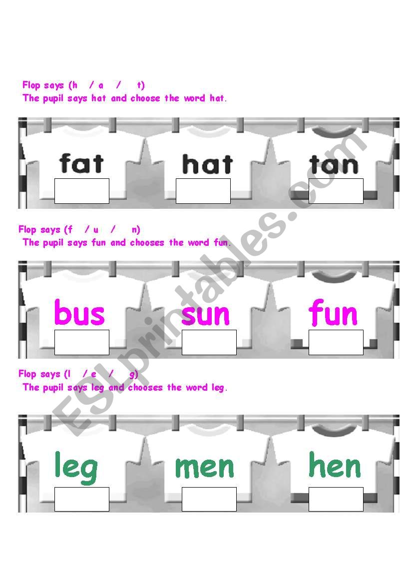 blending  worksheet