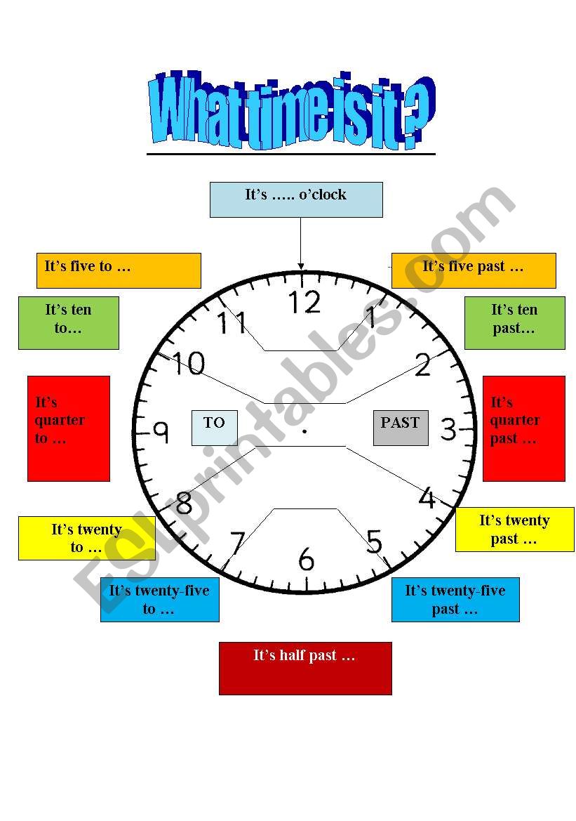 what time is it? worksheet