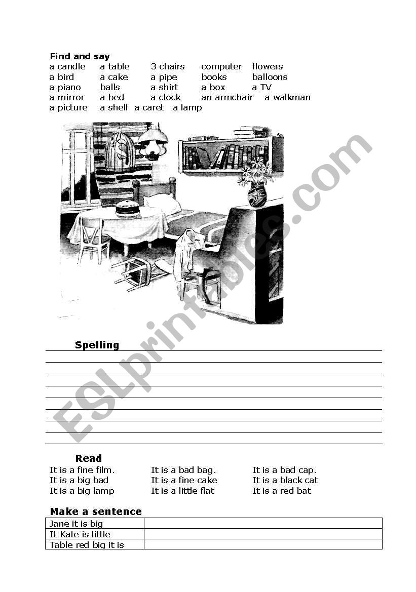 find and read worksheet
