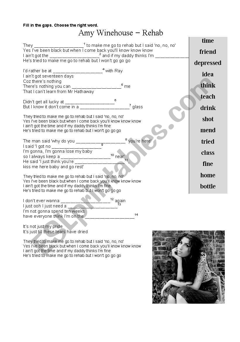 Amy WinehouseÂ´s song 