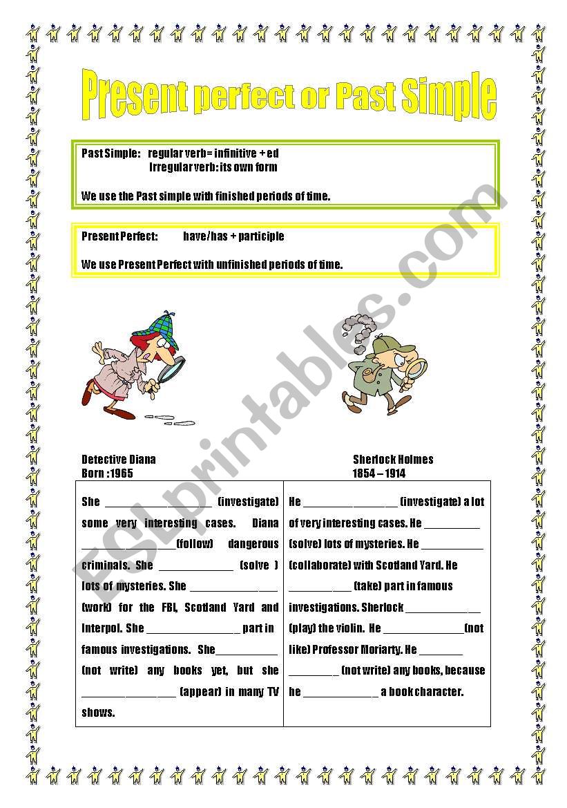 Present Perfect /Past Simple worksheet