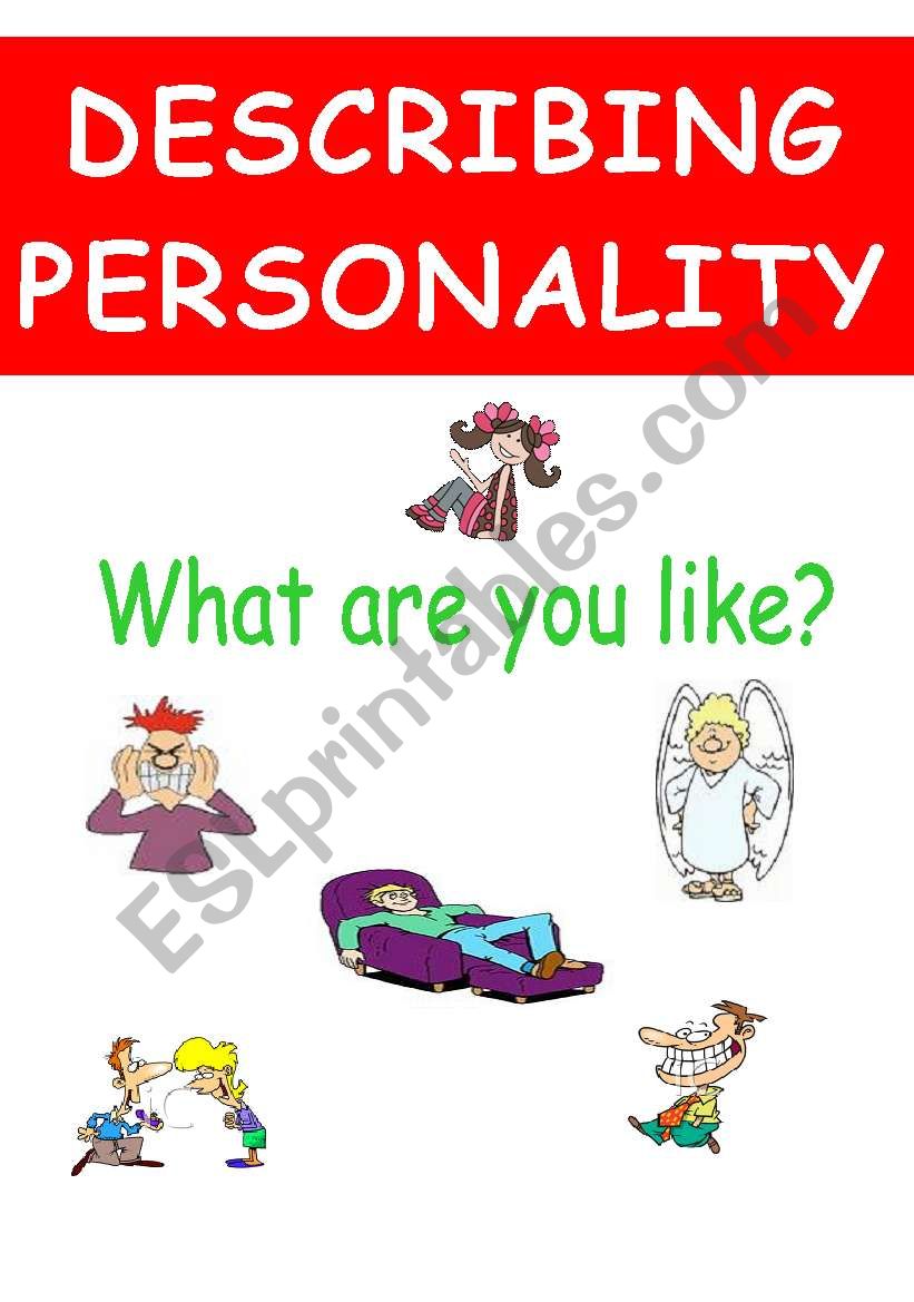 Describing personality worksheet
