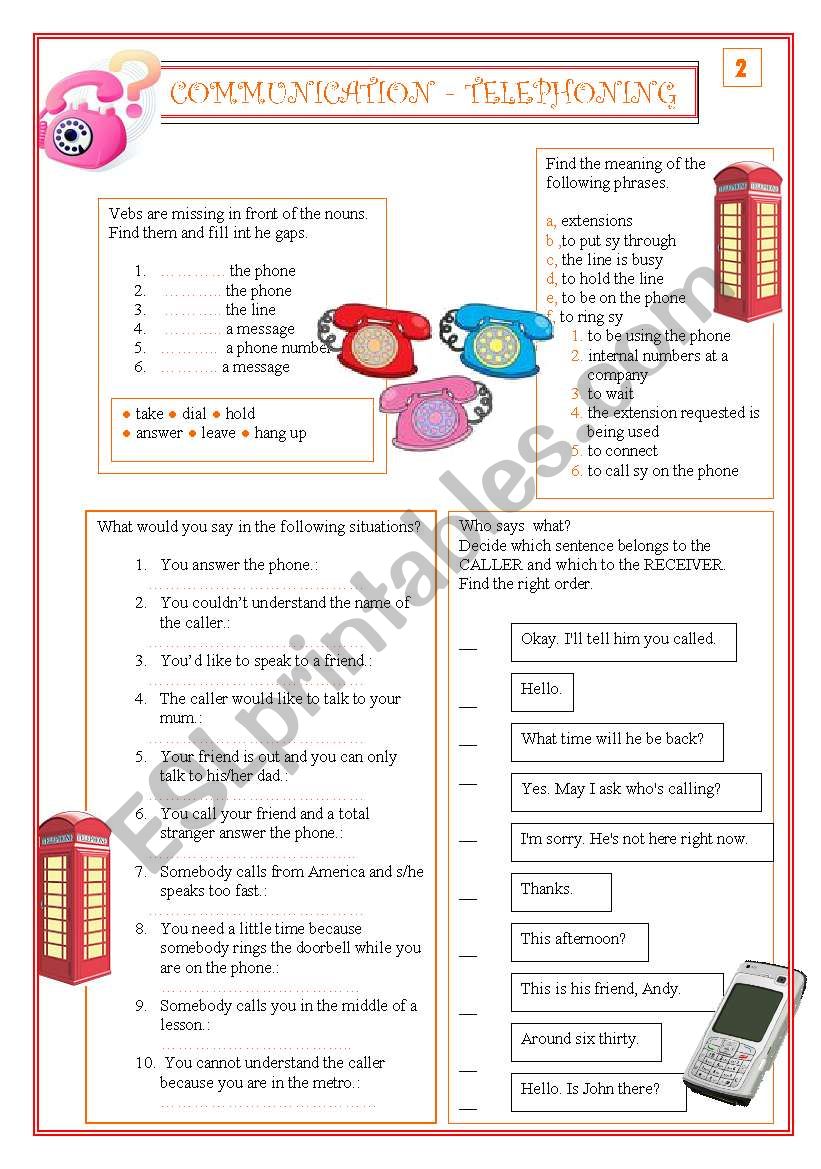 Communication - Telephoning part 2