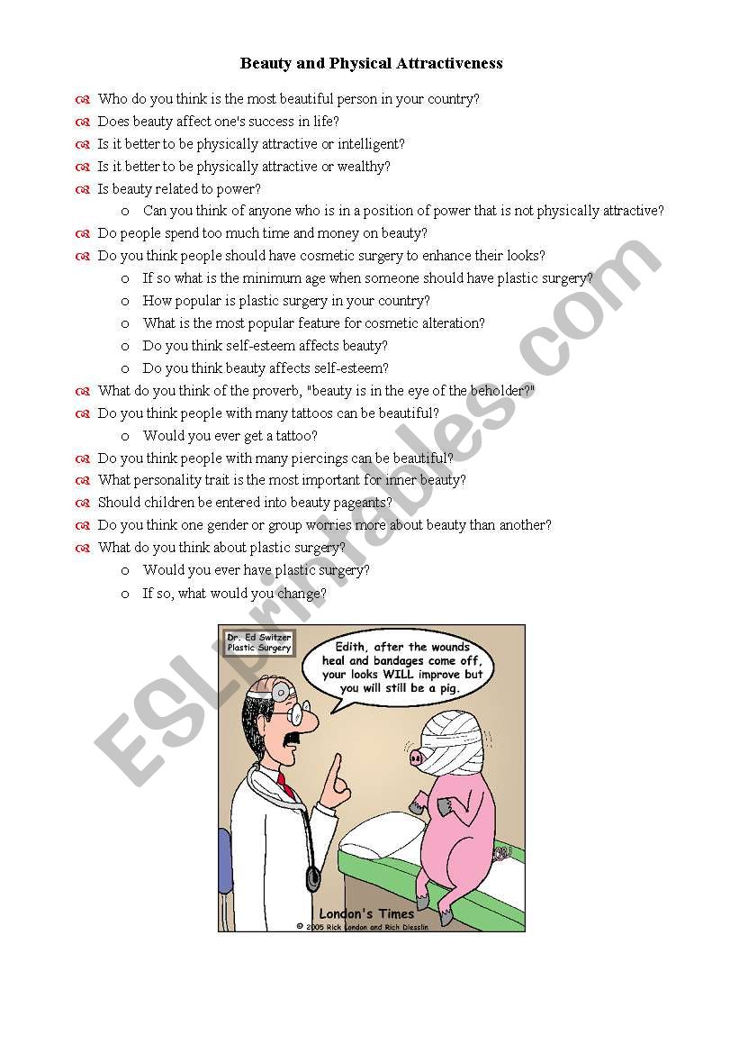 Speaking lesson worksheet