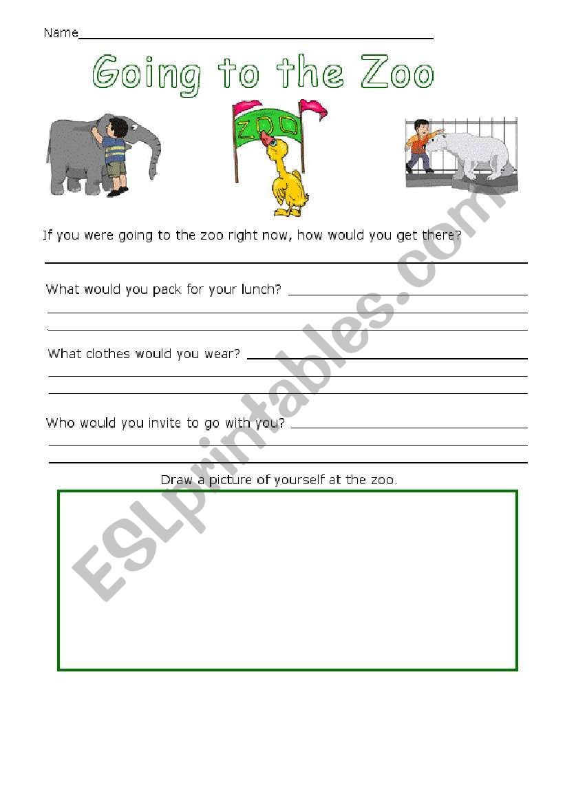 Comprehension passage about the zoo