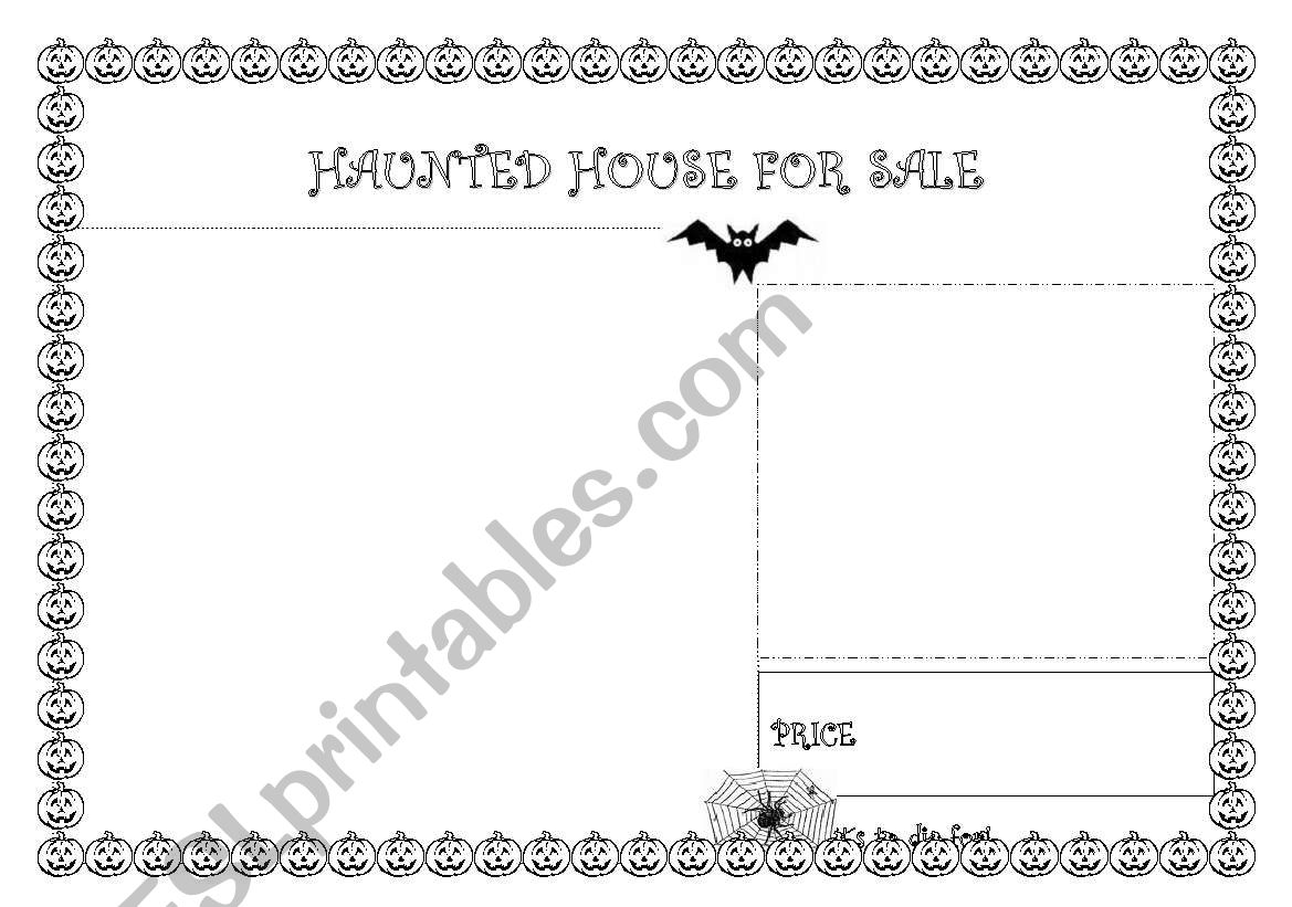 haunted house for sale worksheet