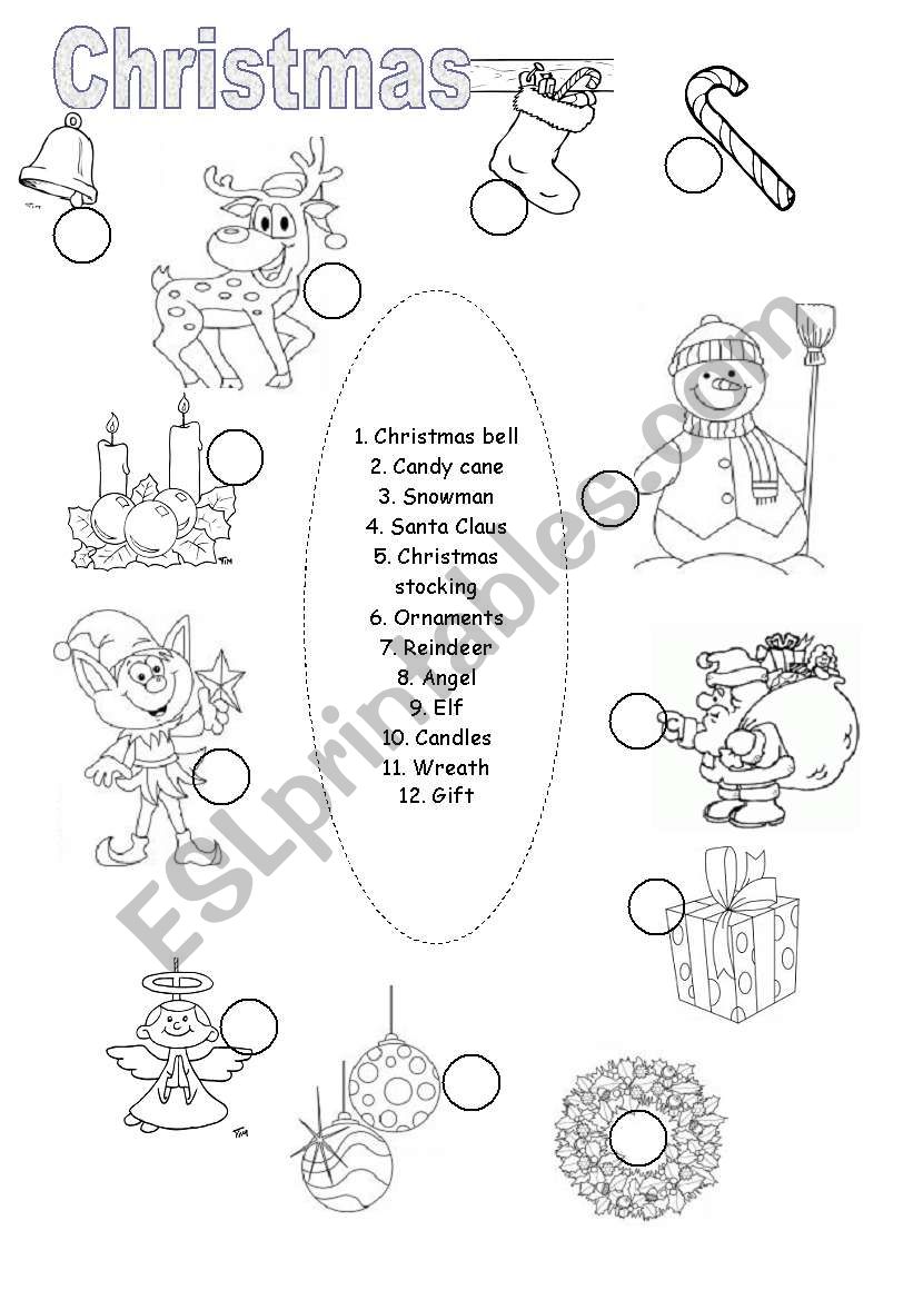 Christmas worksheet