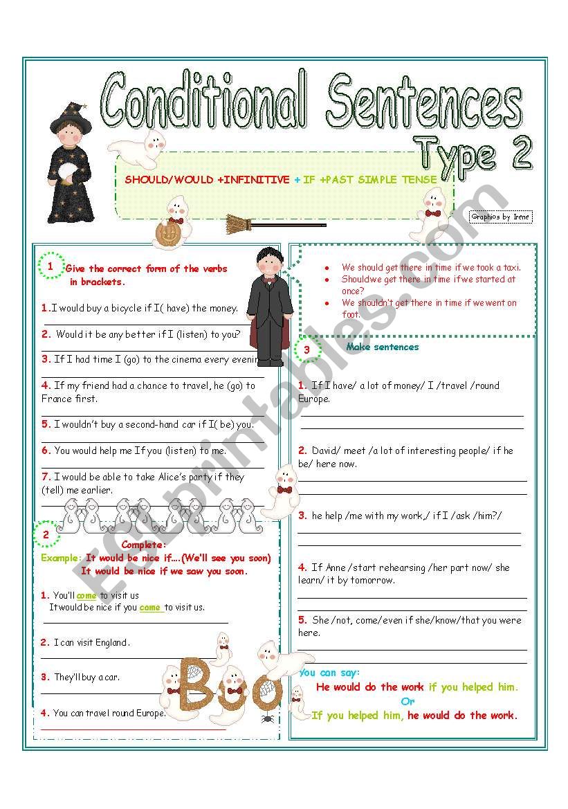 Conditional sentences (Type 2 )3/4