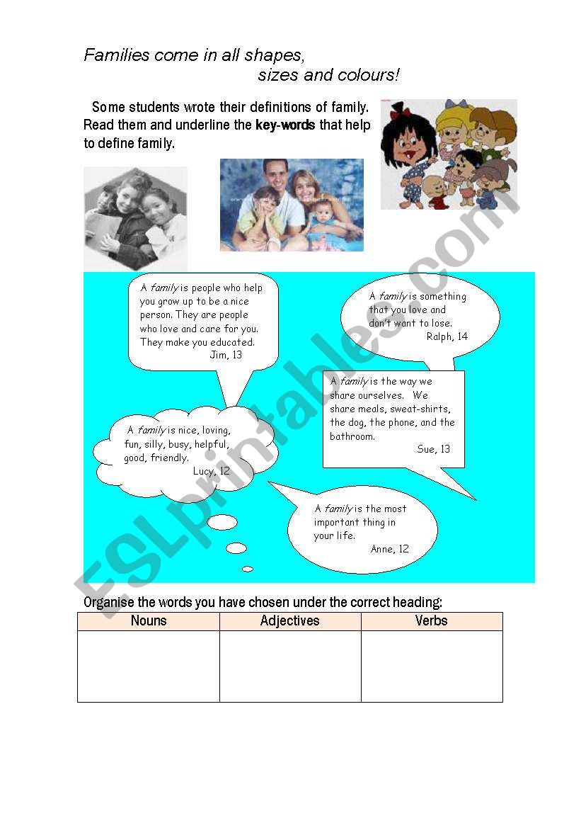 Family Life - ESL worksheet by CristinaFR