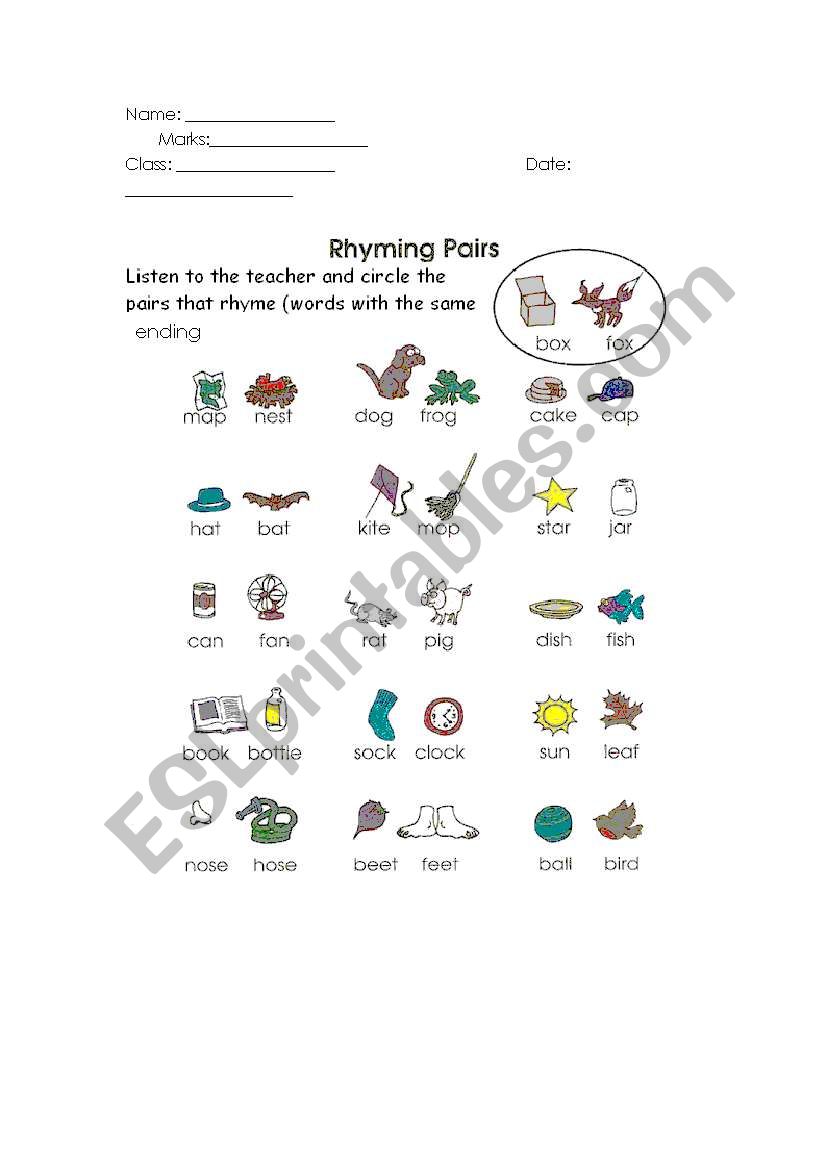 english-worksheets-rhyming-words