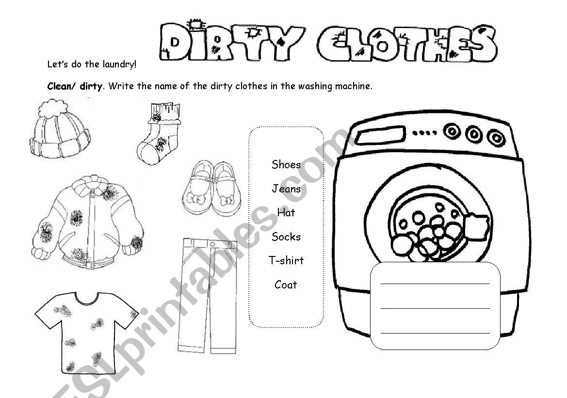 Clean/dirty worksheet