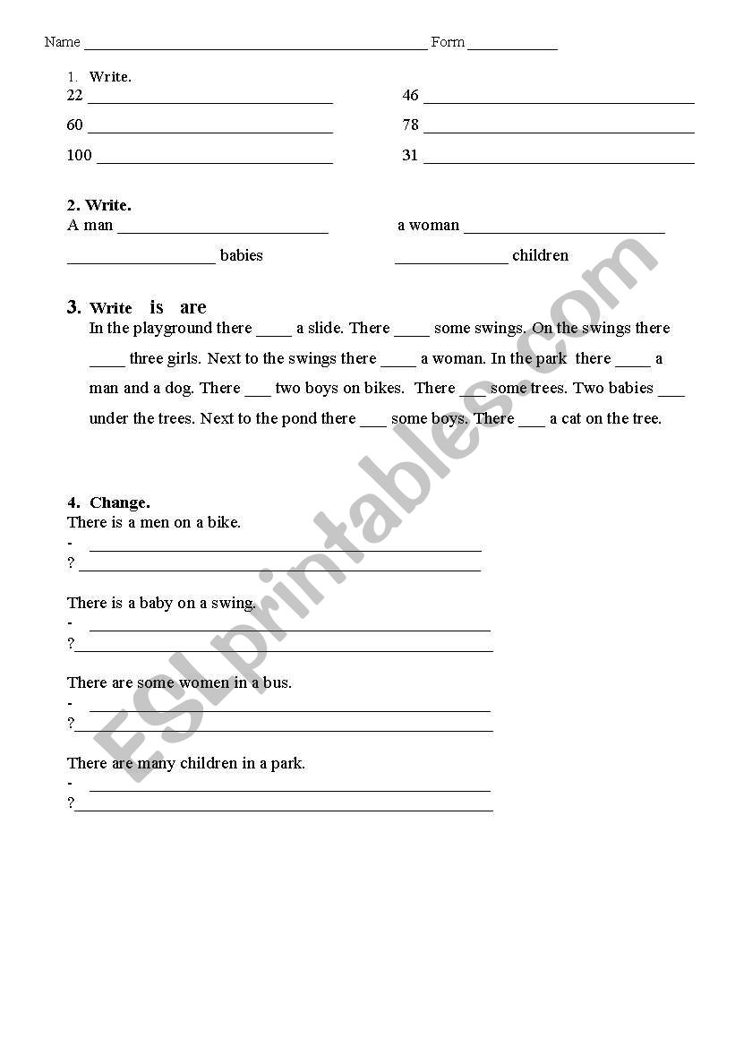Test worksheet
