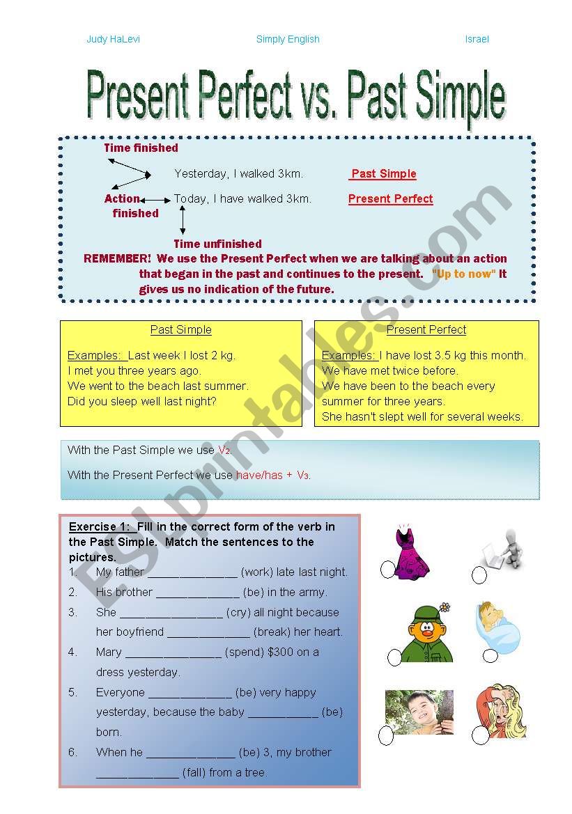 Present Perfect vs. Past Simple