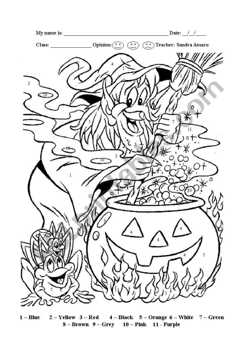 Halloween worksheet