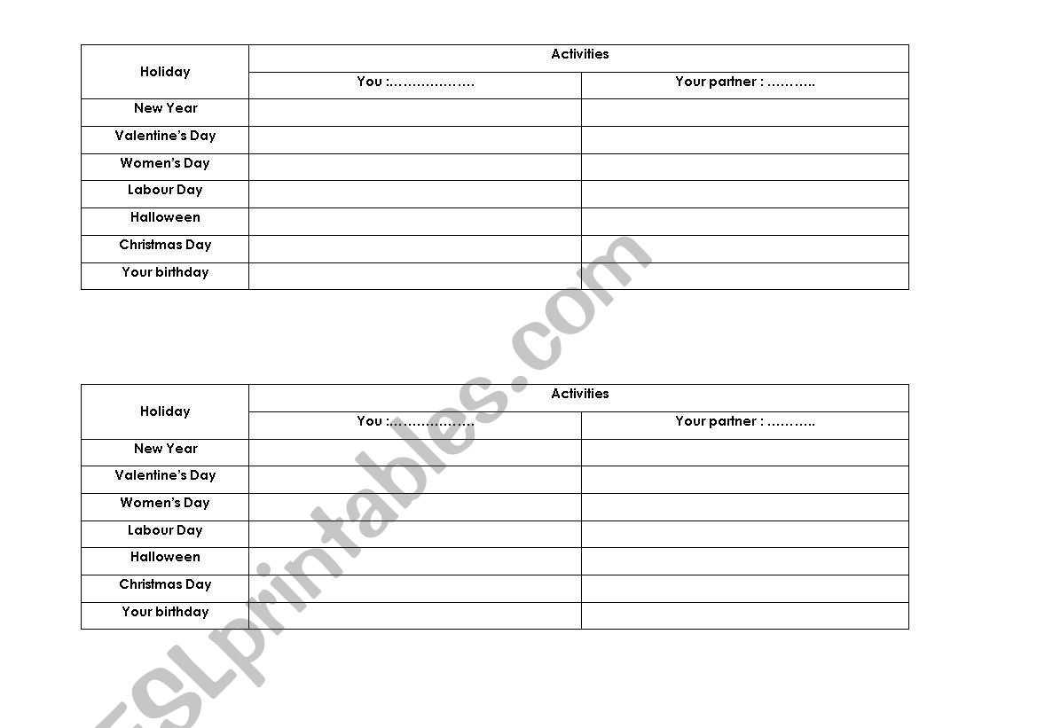 be going to worksheet