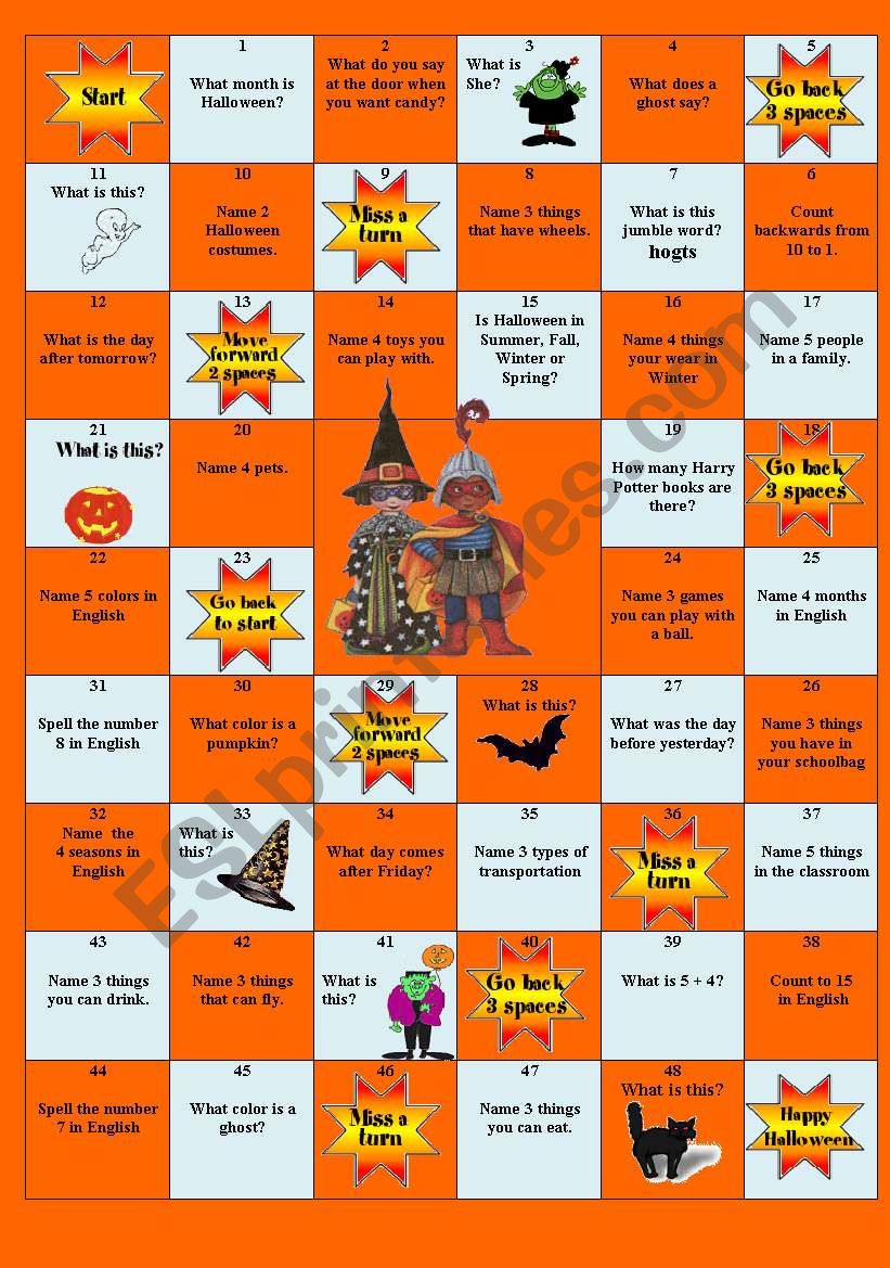 halloween-board-game-esl-worksheet-by-libertybelle