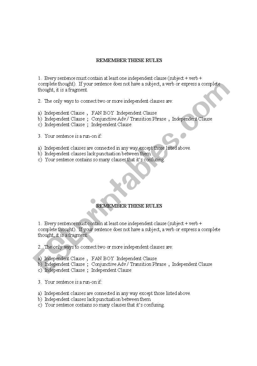 english-worksheets-rules-for-writing-clear-sentences-no-fragments-run-ons-etc