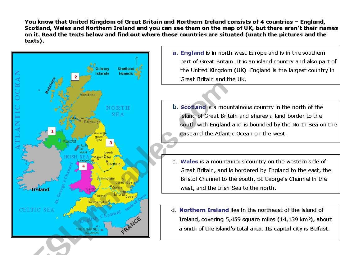 United Kingdom worksheet