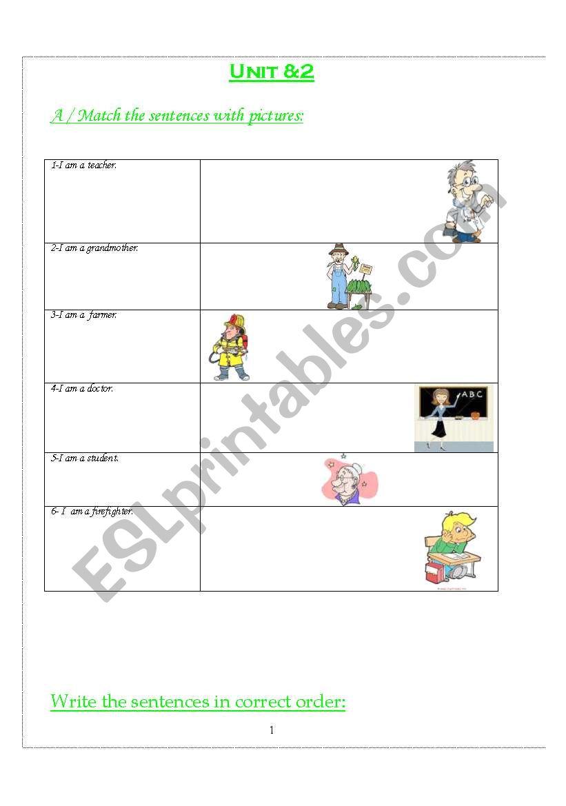my family activities worksheet