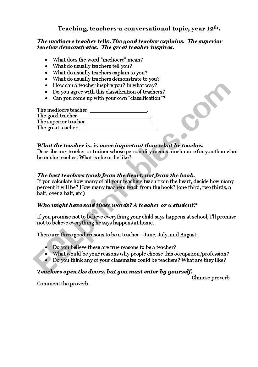 english-worksheets-teachers-teaching-conversational-topic