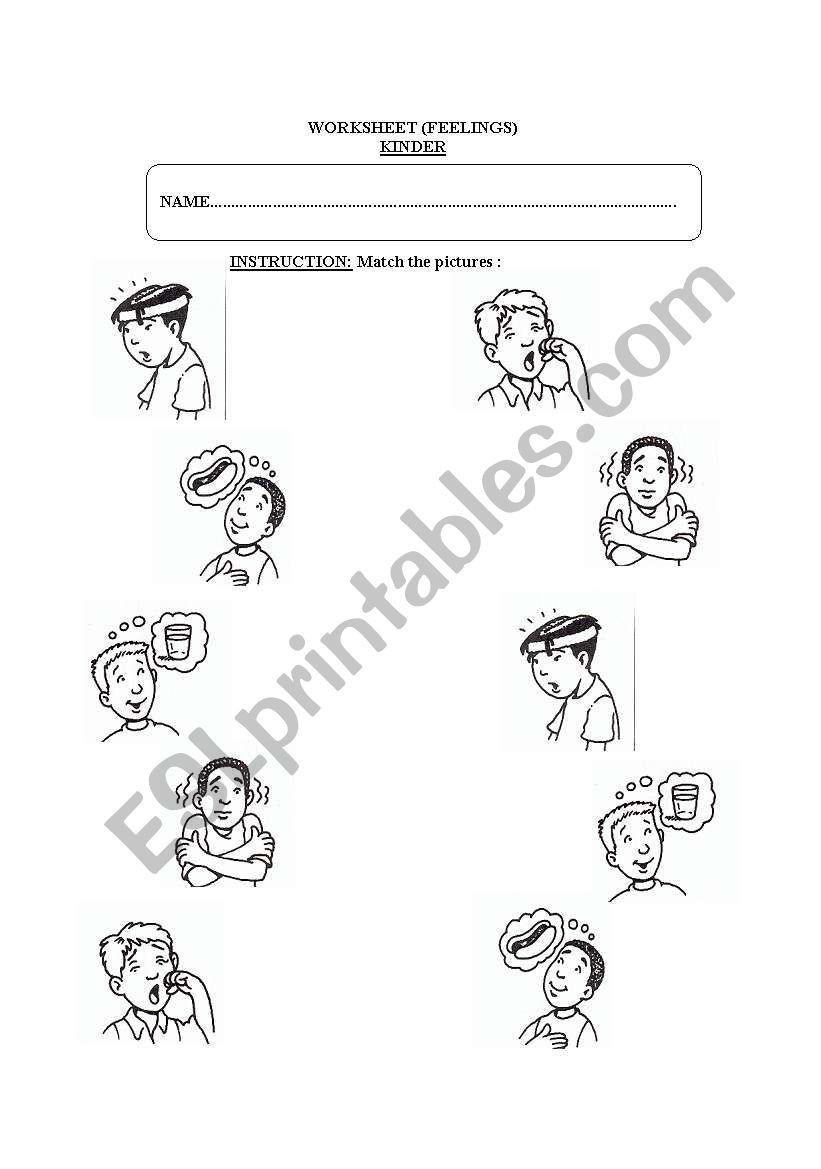 Feelings worksheet