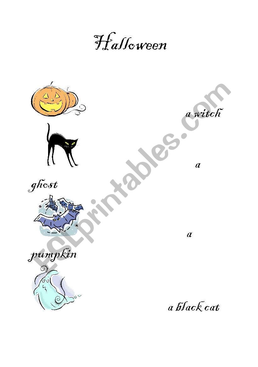 Halloween worksheet