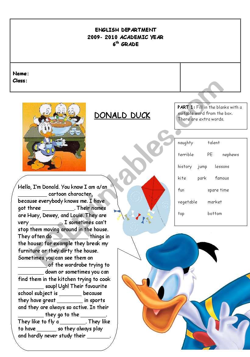 Describing Ability with Donald Duck