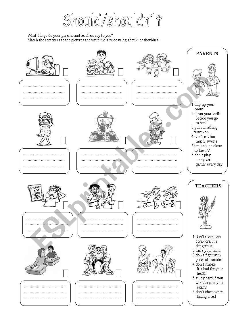 modal-verb-should-esl-worksheet-by-jazuna