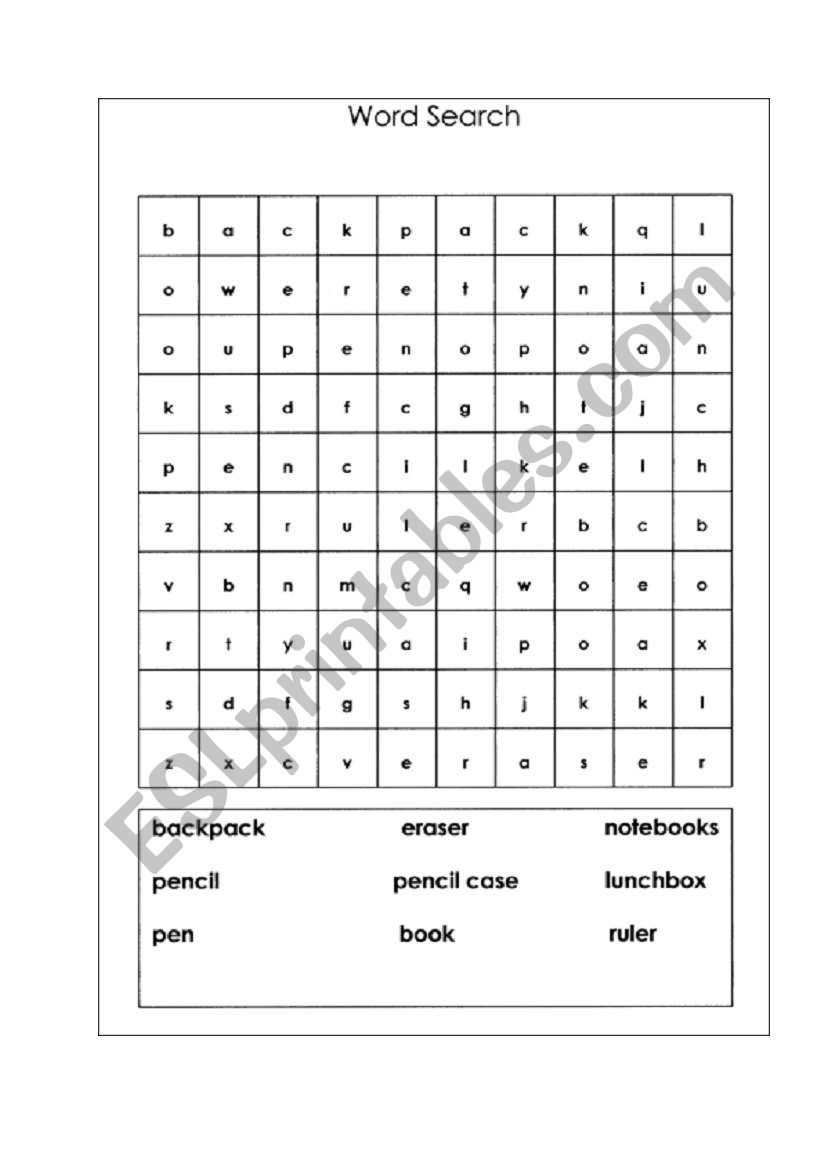 Crosswords about school material