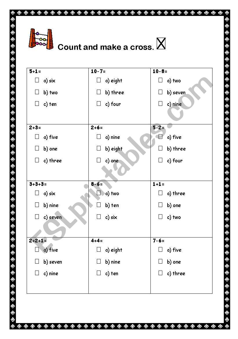 counting 2of4 worksheet