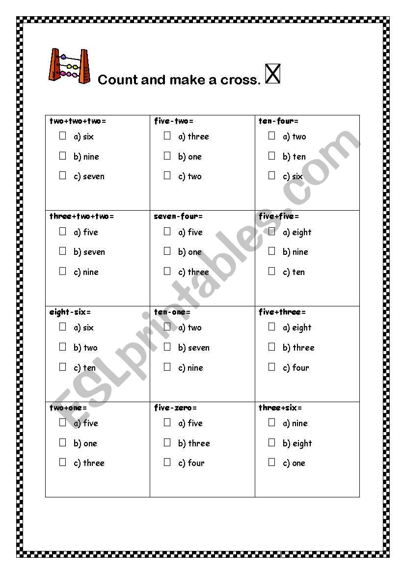 counting 3of4 worksheet