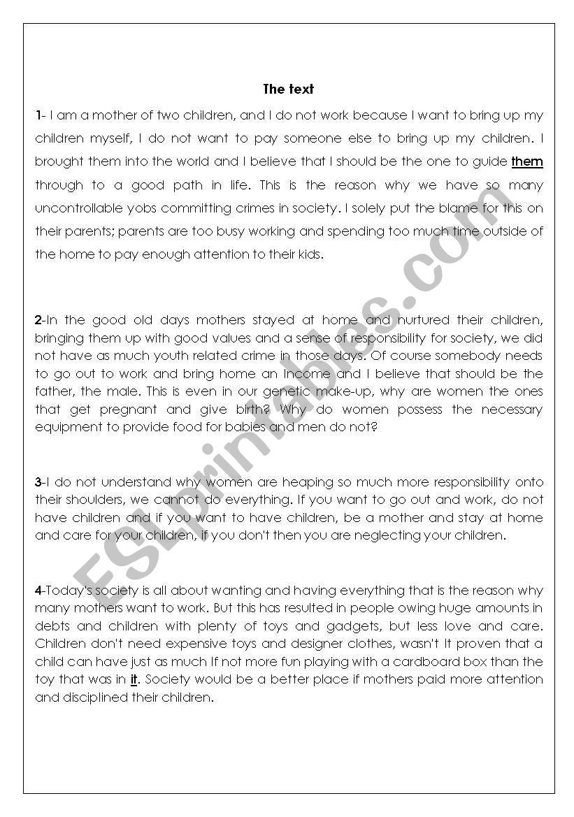 exams for advanced level worksheet