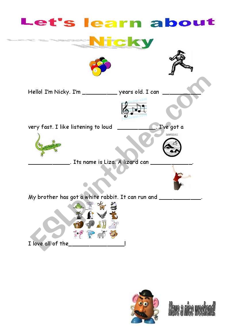 KET STYLE sheet worksheet