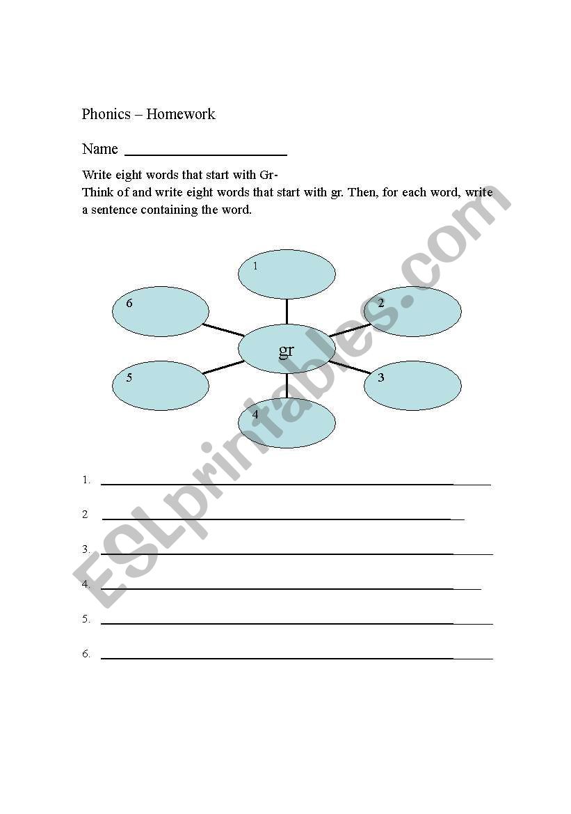 gr phonics worksheet
