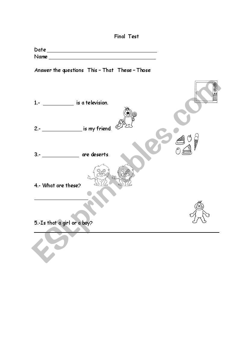 grammar test worksheet