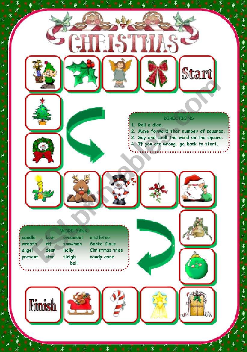 CHRISTMAS GAME worksheet