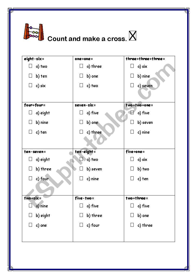 counting 4of4 worksheet