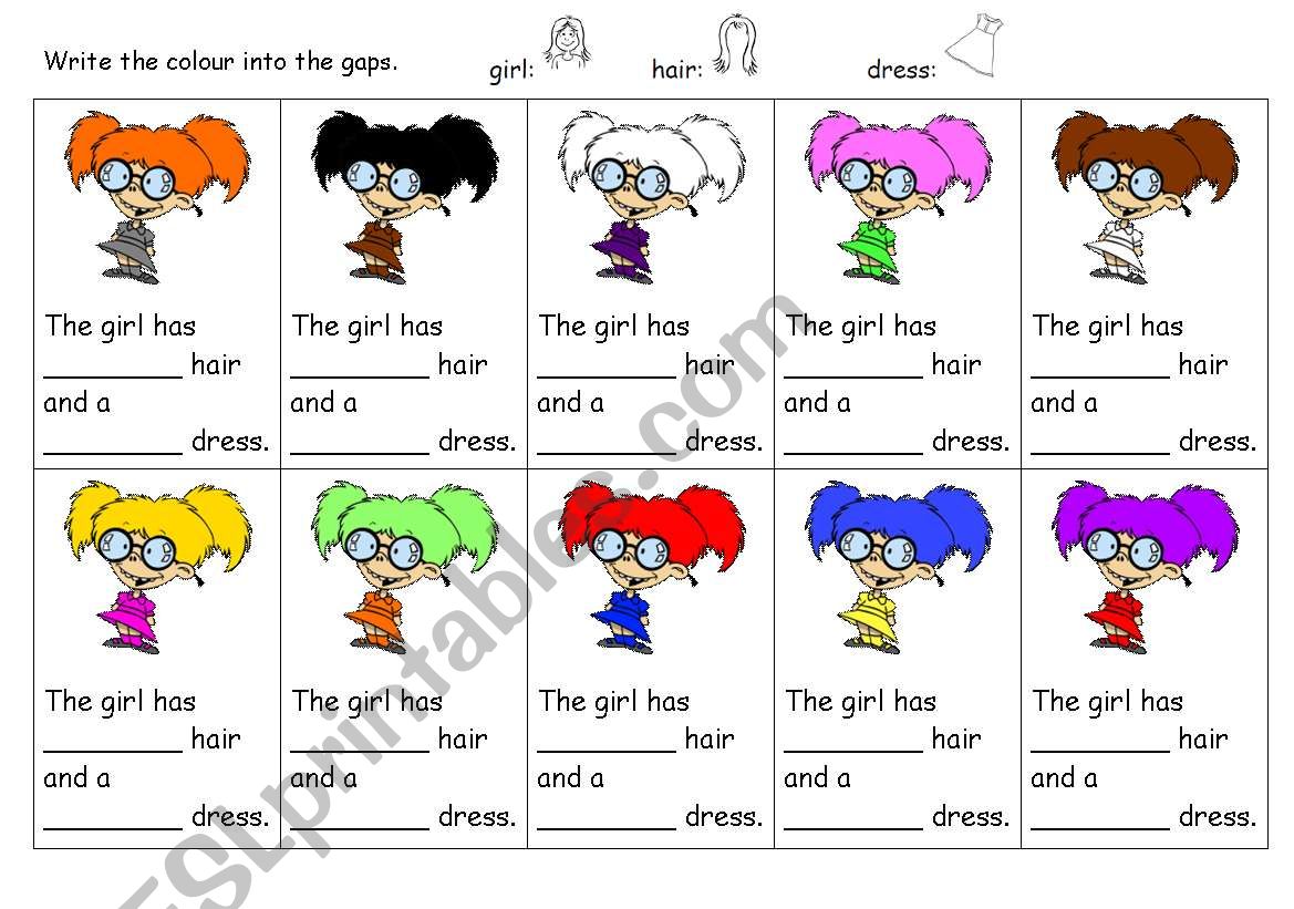 What colour? worksheet
