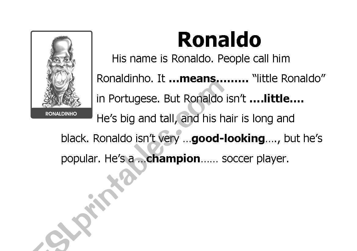 Key word of reading worksheet