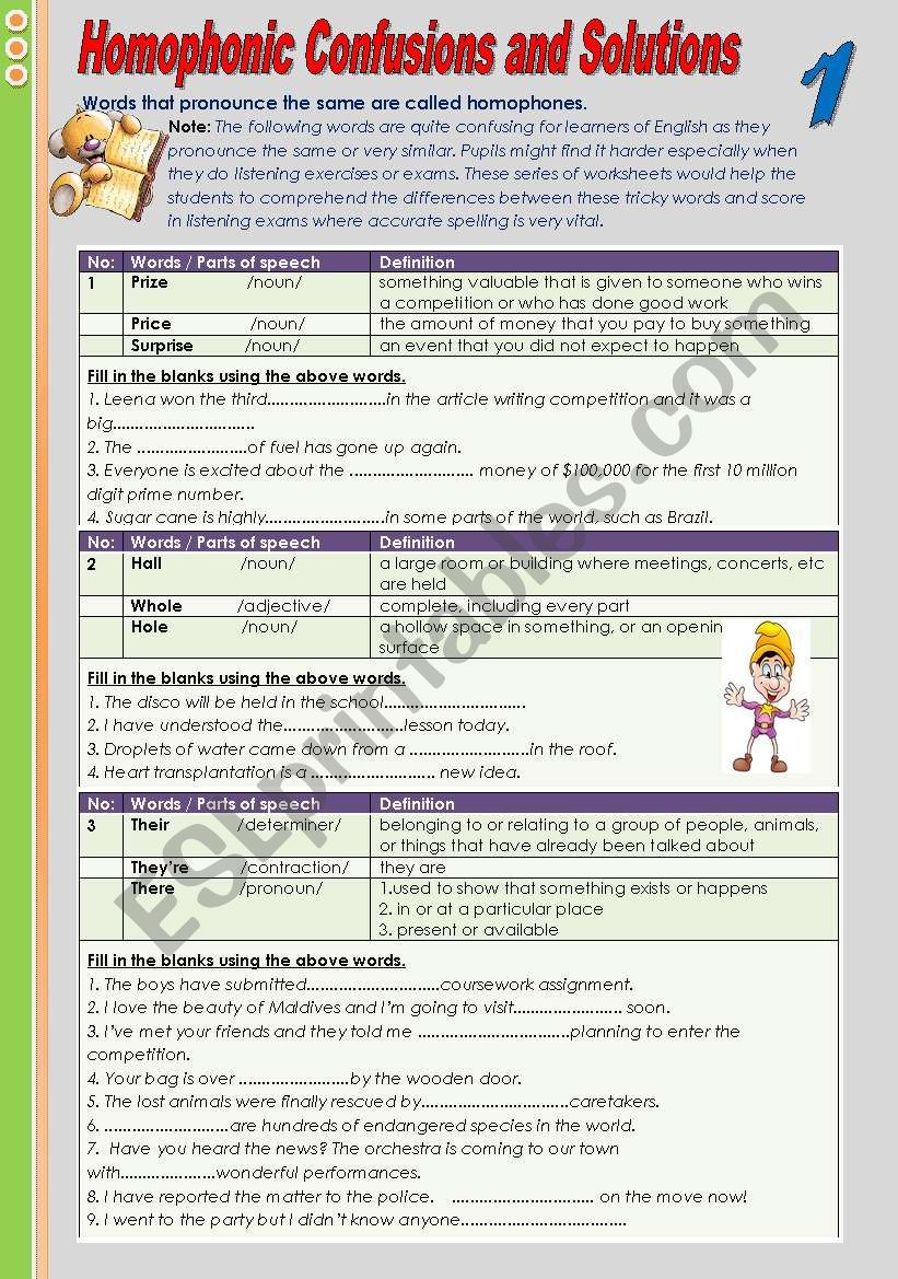 Homophonic confusions and solutions