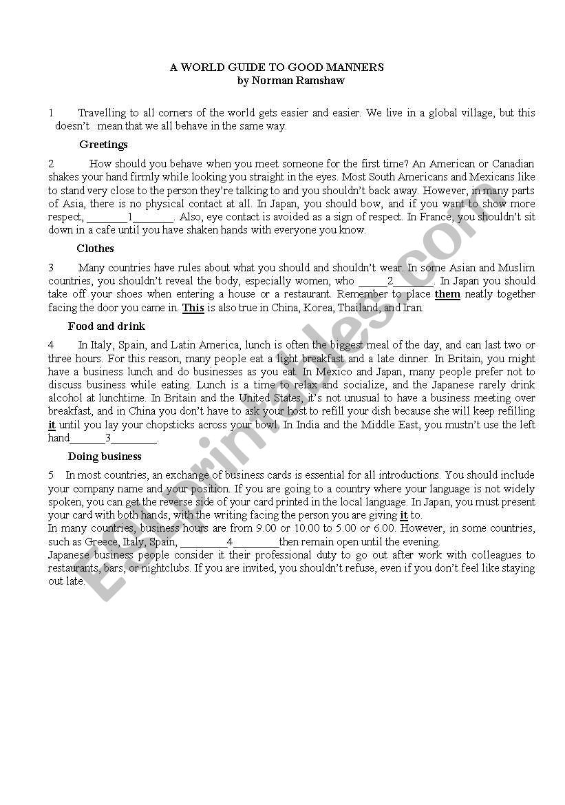worldguide worksheet