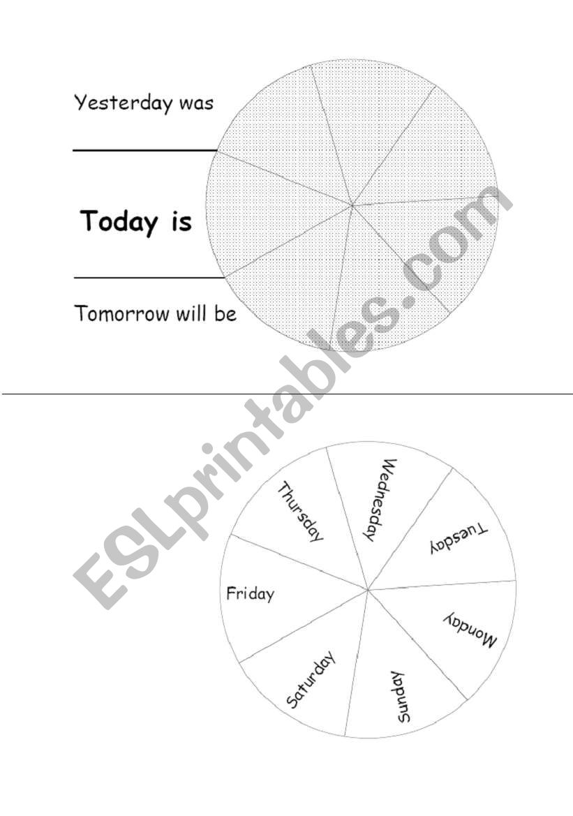 days weel worksheet