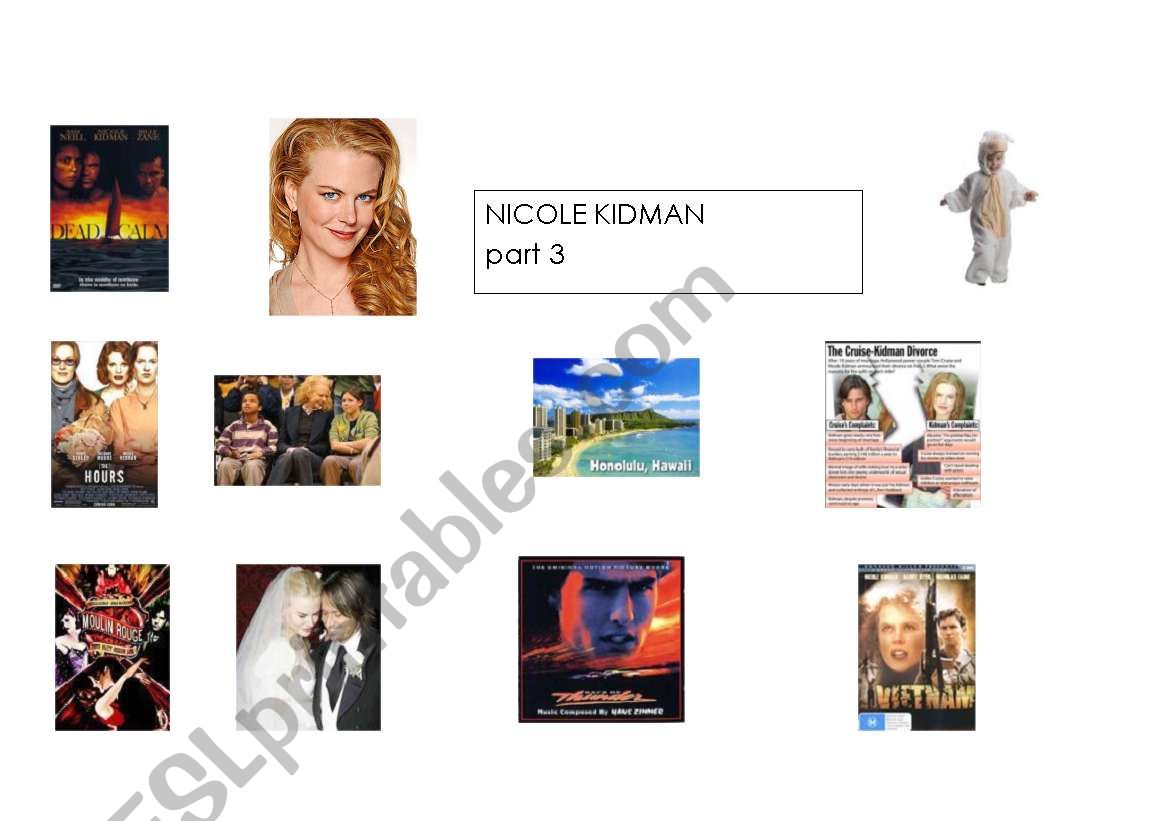 Nicole Kidman 3 worksheet
