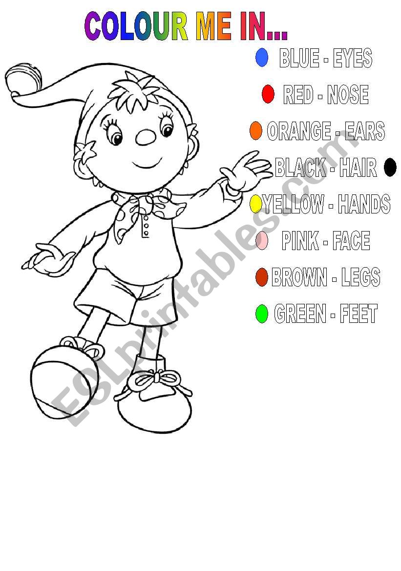 nodi colour in worksheet