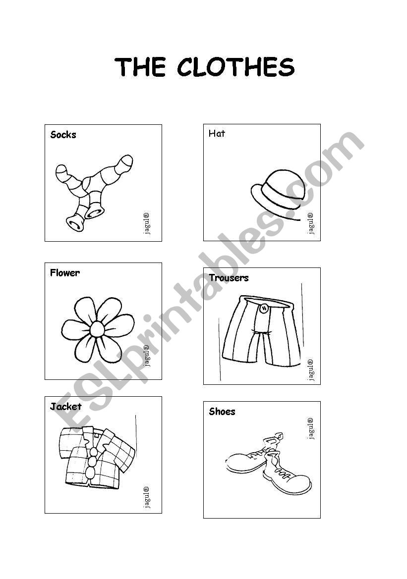 Clowns clothes worksheet