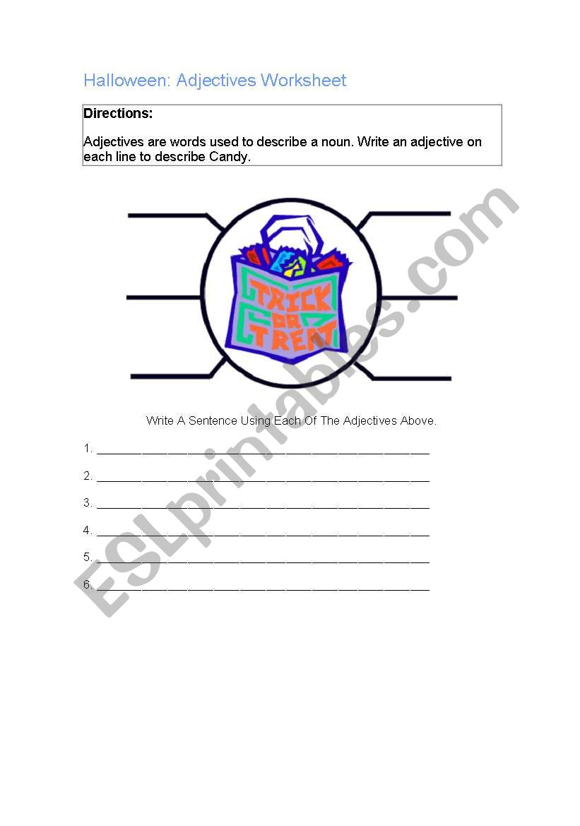 Halloween worksheet